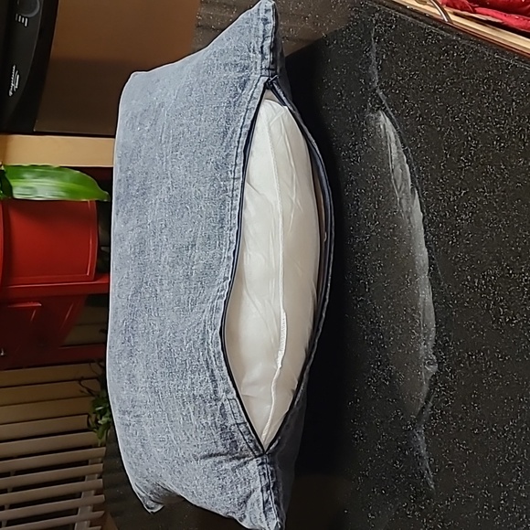 Denim Accent Pillow - Picture 3 of 4